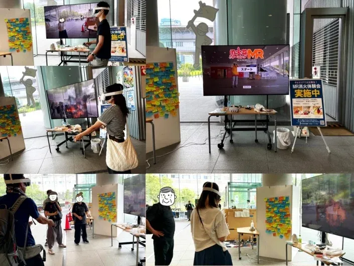 そなエリア東京での体験会の様子
