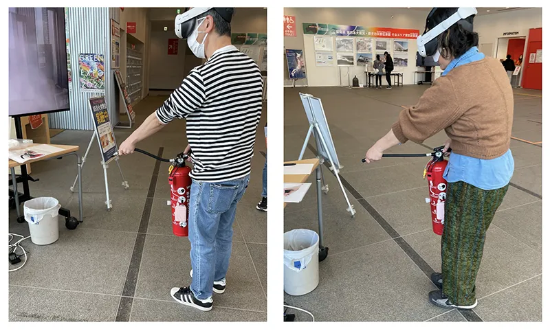 そなエリア東京での体験会の様子